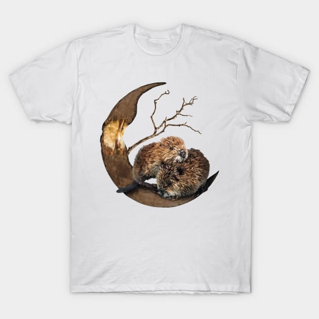 North American beaver T-Shirt by Renasingsasong